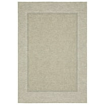 Oriental Weavers Tortuga Indoor/Outdoor Rug - TR06A - 9'10" x 12'10" - in Beige/ Black - Classic Casual Style, Water, Stain and Fade Resistant, Hose Clean, Patio, Outdoor Living Area Rug