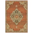 thumbnail image 1 of Oriental Weavers Toscana Indoor Rug Rectangle Area Rug Orange 9'10" X 12'10", 1 of 3