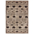 thumbnail image 1 of Oriental Weavers Woodlands Area Rug - 9651A - 9'10" x 12'10" - in Ivory/ Black - Lodge Style, Stain Resistant, Family and Pet Friendly , Family, Dining, Living Room Rug, 1 of 2