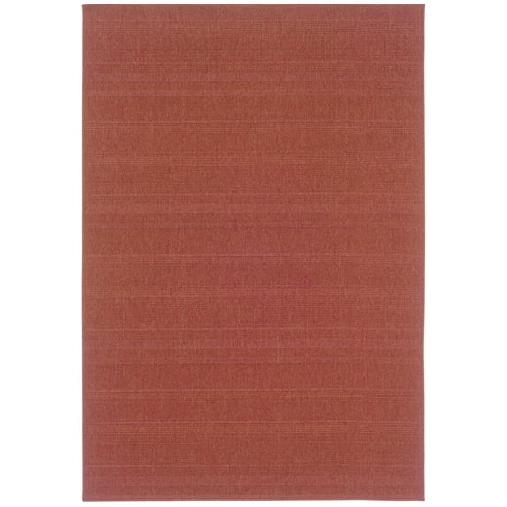 Oriental Weavers Lanai 6'3" x 9'2" Machine Woven Rug in Red
