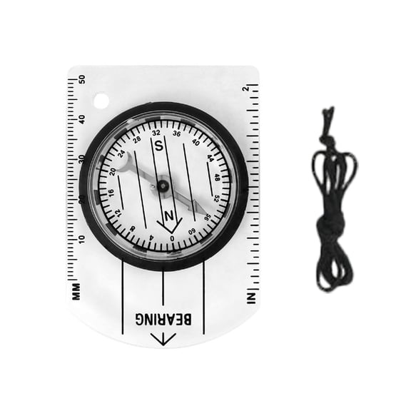 Orientation Compasses, Hiking Navigation Map Scale Ruler Compasses, Multifunctional Magnifier Compasses for Map Reading