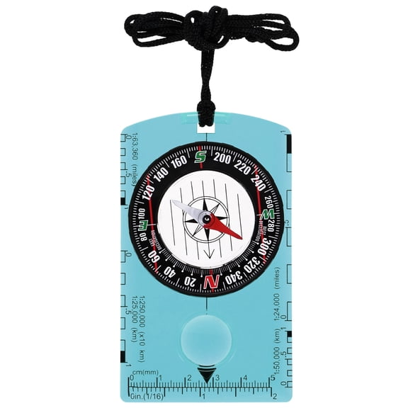Orienteering Compass [1PCS] - Waterproof Map Reading Hiking Survival Navigation Compass - [Blue]