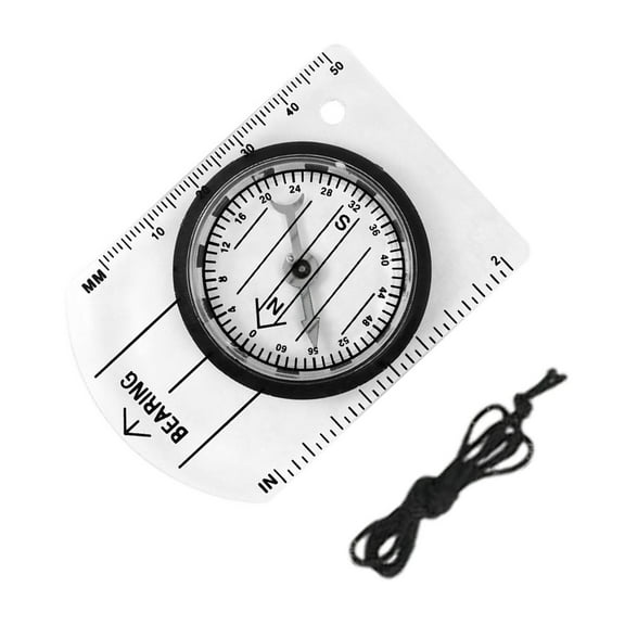 Orienteering Compasses Survival Navigation Compasses Camping Multifunctional Compasses Ruler for Map Reading Backpacking