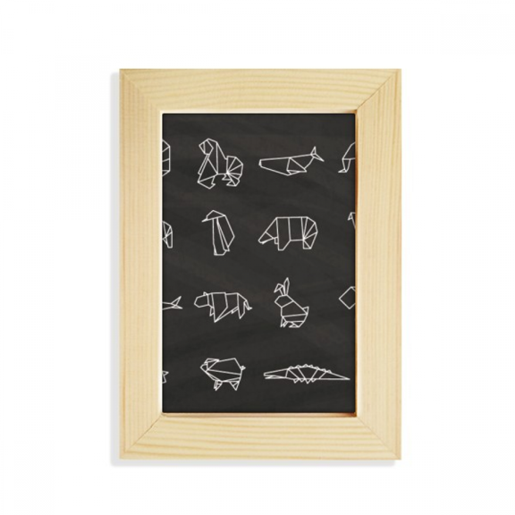 Origa Animal Geometric Shape Desktop Display Photo Frame Picture Art Painting 5x7 inch