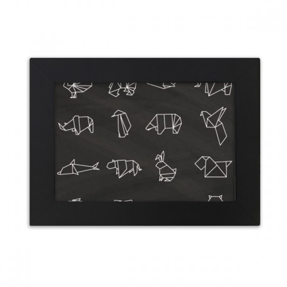 Origa Animal Geometric Shape Desktop Photo Frame Ornaments Picture Art Painting