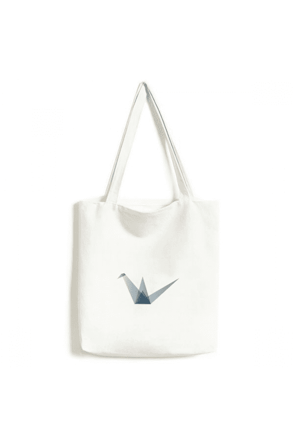Crane Geometric Shape Tote Canvas Bag Shopping Satchel Casual Handbag
