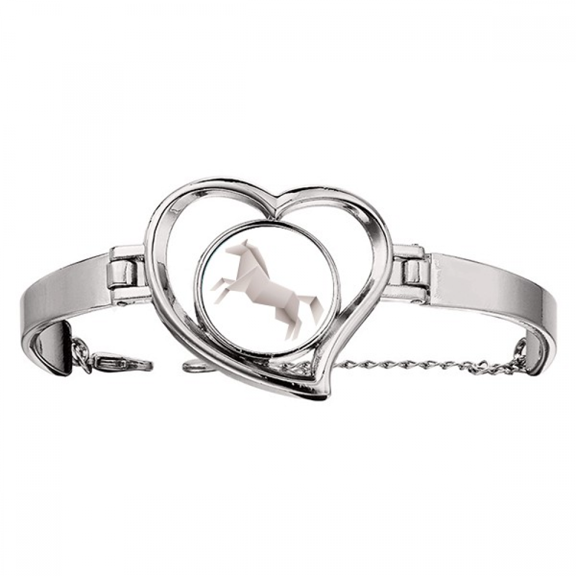 Origa Geometric House Pattern Bracelet Heart Jewelry Wire Bangle