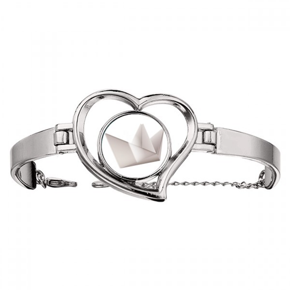 Origa Geometric Ship Pattern Bracelet Heart Jewelry Wire Bangle