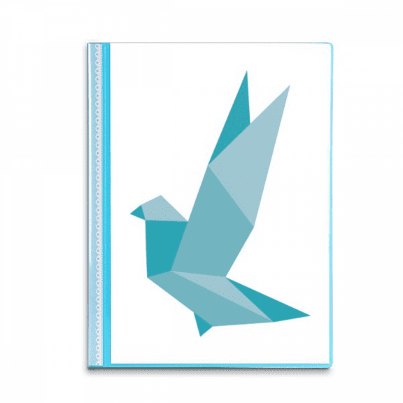 Origa  Grenn Pigeon Pattern Book Sheet Protectors Portfolio Binder Folder