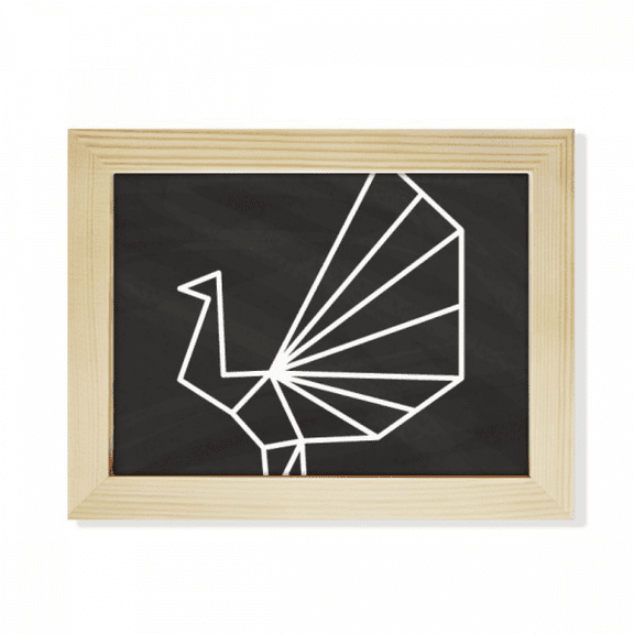 Origa Peacock Geometric Shape Desktop Photo Frame Picture Art Decoration Painting 6x8 inch