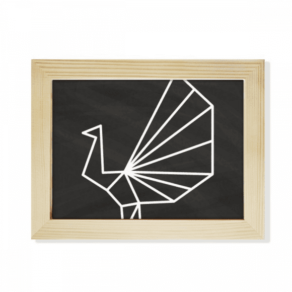 Origa Peacock Geometric Shape Desktop Photo Frame Picture Art Decoration Painting 6x8 inch