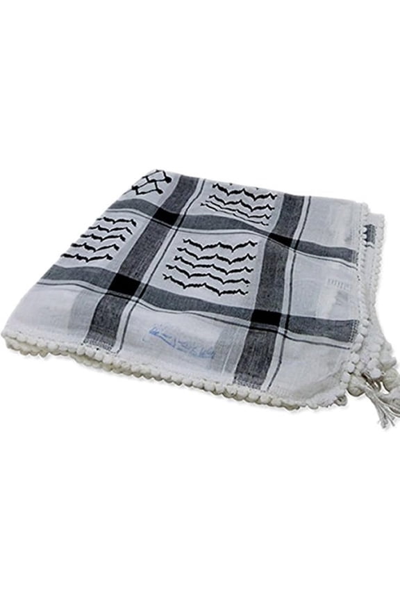 Origal Arab Keffiyeh Military Shemagh 100% Cotton Neck Scarf Wrap Paleste For Men And Women