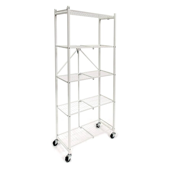 Origami 2 Pack RPR Series 5 Shelf Steel Rack Holds up to 100 Pounds, White