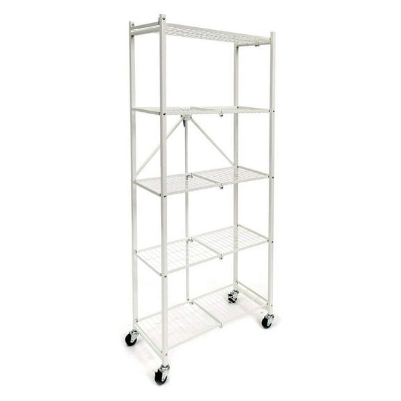 Origami 2 Pack RPR Series 5 Shelf Steel Rack Holds up to 100 Pounds, White
