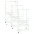thumbnail image 1 of Origami 3 Pack Folding Steel Storage Rack, Adjustable Shelves, R2, White, 1 of 7