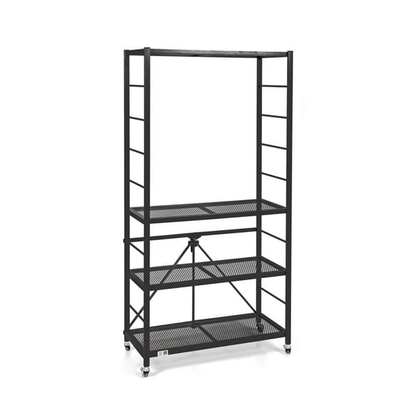 Origami 4-Shelf Adjustable R2 Series Storage Rack, Black