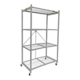 thumbnail image 1 of Origami 4 Tier Folding Storage Rack w/ Set of 4 Magnetic Wire Shelf Liners, 1 of 10
