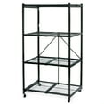 thumbnail image 1 of Origami 2-Pack R5 Series Heavy-Duty 4-Tier Foldable Steel Shelf, Pewter, 1 of 12