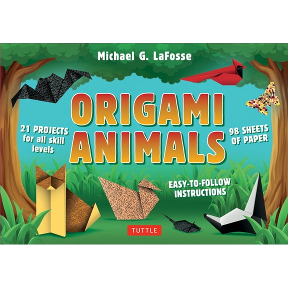 Origami Animals Kit : Make Colorful and Easy Origami Animals: Kit Includes Origami Book, 98 High-Quality Papers and 21 Original Projects (Mixed media product)