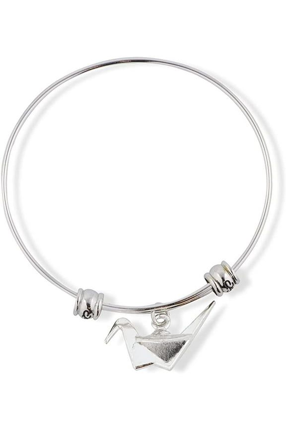 Origami Bird Fancy Charm Bangle