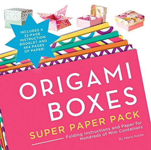 Pre-Owned Origami Boxes Super Paper Pack: Folding Instructions and Paper for Hundreds of Mini Containers (Paperback) 1589238990 9781589238992