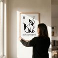 Origami Cat Quote Wall Art Print, Japanese Minimal Pet Love Decor ...