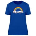 thumbnail image 1 of Origami Clouds With Rainbow T-Shirt Women -Image by Shutterstock, Female XX-Large, 1 of 2
