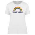 thumbnail image 1 of Origami Clouds With Rainbow T-Shirt Women -Image by Shutterstock, Female x-Large, 1 of 2
