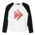 thumbnail image 1 of Origami Fish Recycled Papercraft Print 100% Cotton Kid Raglan T-Shirt UTS_01 XL, 1 of 1