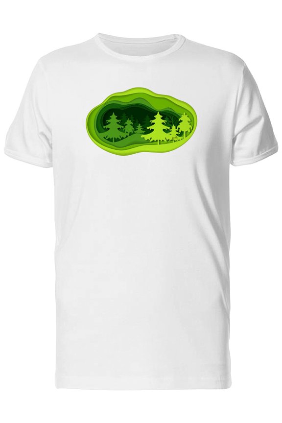 Origami Forest Art T-Shirt Men -Image by Shutterstock, Male Large