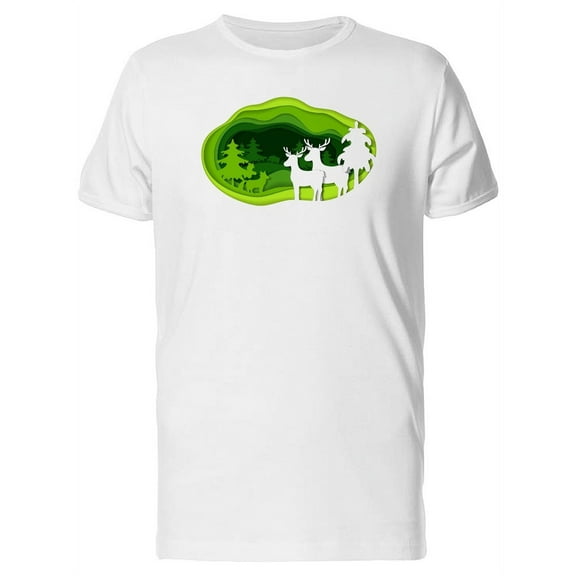 Origami Forest & Fauna T-Shirt Men -Image by Shutterstock, Male Small