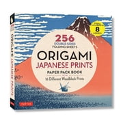 Origami Japanese Prints Paper Pack Book 256 Double-Sided Folding Sheets with 16 Different Japanese Woodblock Prints wit, Paperback