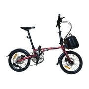 Origami Lotus 9-speed chromoly folding bike with hydraulic disc brakes