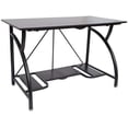 thumbnail image 1 of Origami Multipurpose Adjustable Standing Desk Computer Table with Origami Connection Clip and Bottom Gaming Desk Shelf, Black, 1 of 7
