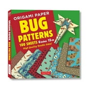 Origami Paper 100 Sheets Bug Patterns 6 15 CM Tuttle Origami Paper Origami Sheets Printed with 8 Different Designs Instructions for 8 Projects Included Other