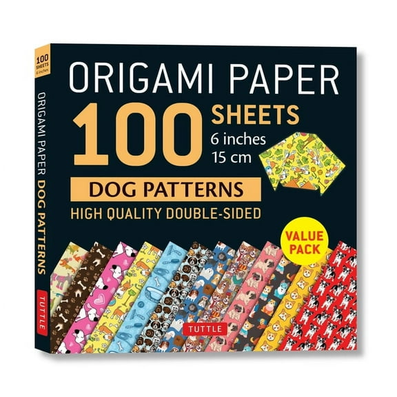 Origami Paper 100 Sheets Dog Patterns 6 (15 CM): Tuttle Origami Paper: Double-Sided Origami Sheets Printed with 12 Different Patterns: Instructions for 6 Projects Included (Other)