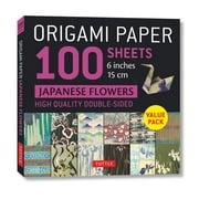 Origami Paper 100 Sheets Japanese Flowers 6 15 CM Other