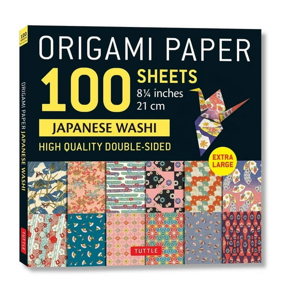 Origami Paper 100 Sheets Japanese Washi 8 1/4 (21 CM): Extra Large Double-Sided Origami Sheets Printed with 12 Different Designs (Instructions for 5 Projects Included) (Other)