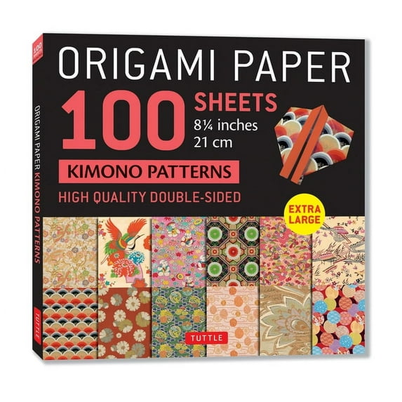 Origami Paper 100 Sheets Kimono Patterns 8 1/4 (21 CM): Extra Large Double-Sided Origami Sheets Printed with 12 Different Patterns (Instructions for 5 Projects Included) (Other)