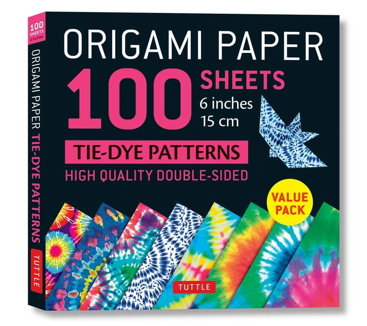 TUTTLE PUBLISHING Origami Paper 100 Sheets Tie-Dye Patterns 6 (15 CM): Tuttle Origami Paper: Double-Sided Origami Sheets Printed with 8 Different Designs (Instructions for 8 Projects Included) (Other)