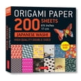thumbnail image 1 of Origami Paper 200 Sheet Japanese Washi Patterns 6 3/4 17 CM: Double Sided Origami Sheets with 12 Different Patterns (Instructions for 6 Projects Included) (Other), 1 of 1