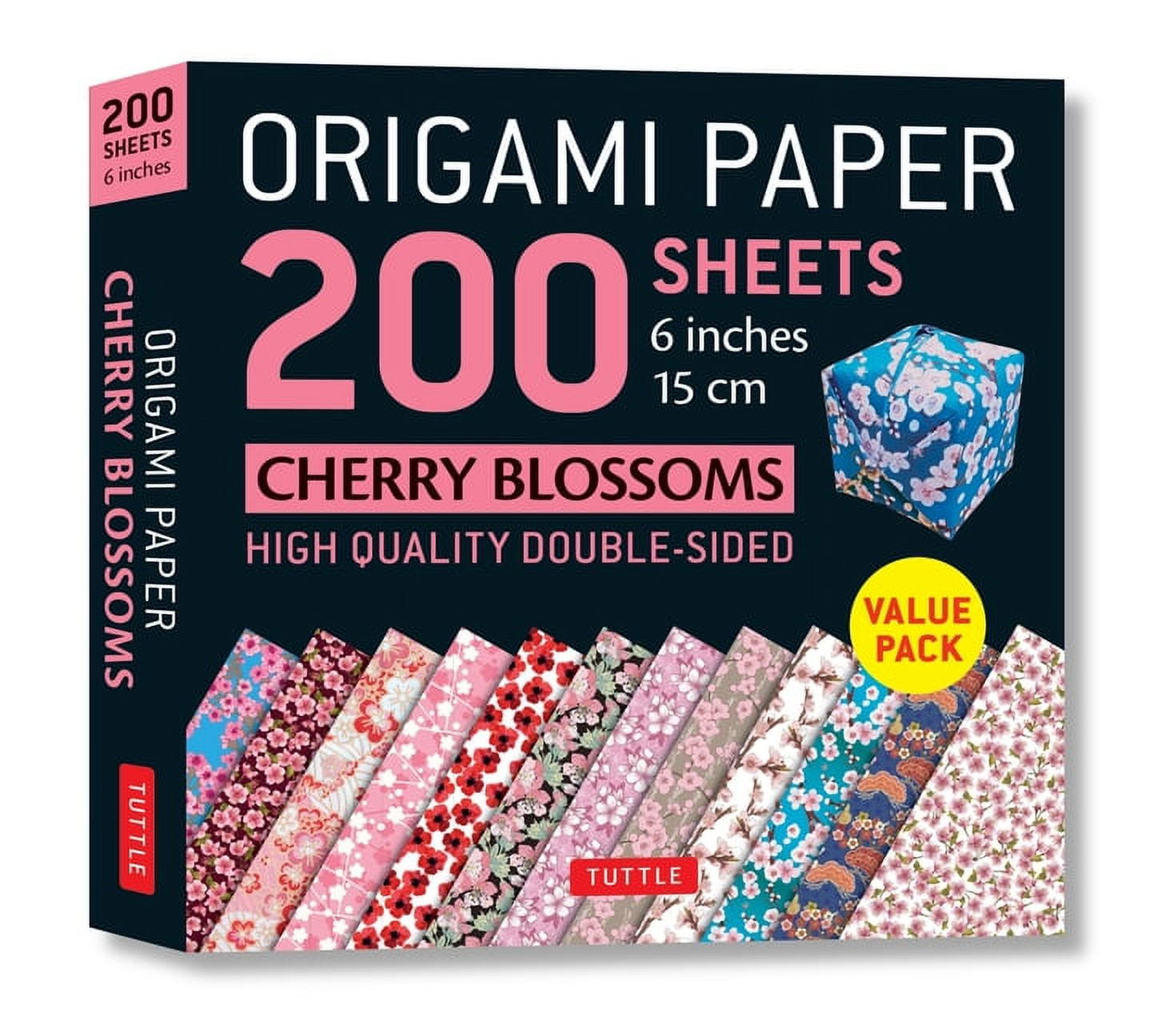 Orgamic Sheets Paper Origami Paper 200 Sheets Cherry Blossoms 6 (15 CM): Tuttle Origami ...