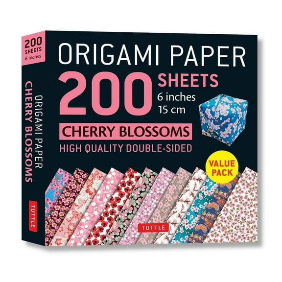 Origami Paper 200 Sheets Cherry Blossoms 6 (15 CM): Tuttle Origami Paper: Double Sided Origami Sheets Printed with 12 Different Designs (Instructions for 6 Projects Included) (Other)