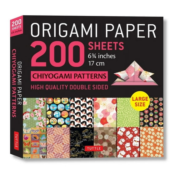 Origami Paper 200 Sheets Chiyogami Patterns 6 3/4 (17cm): Tuttle Origami Paper: Double-Sided Origami Sheets with 12 Different Patterns (Instructions for 6 Projects Included) (Other)