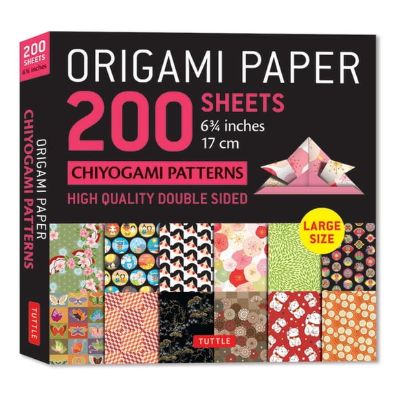 Origami Paper 200 Sheets Chiyogami Patterns 6 3/4 (17cm): Tuttle Origami Paper: Double-Sided Origami Sheets with 12 Diff, (Loose Leaf)