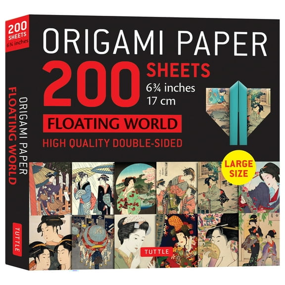Origami Paper 200 Sheets Floating World 6 3/4 (17 CM): Tuttle Origami Paper: Double-Sided Origami Sheets with 12 Differe, (Loose Leaf)