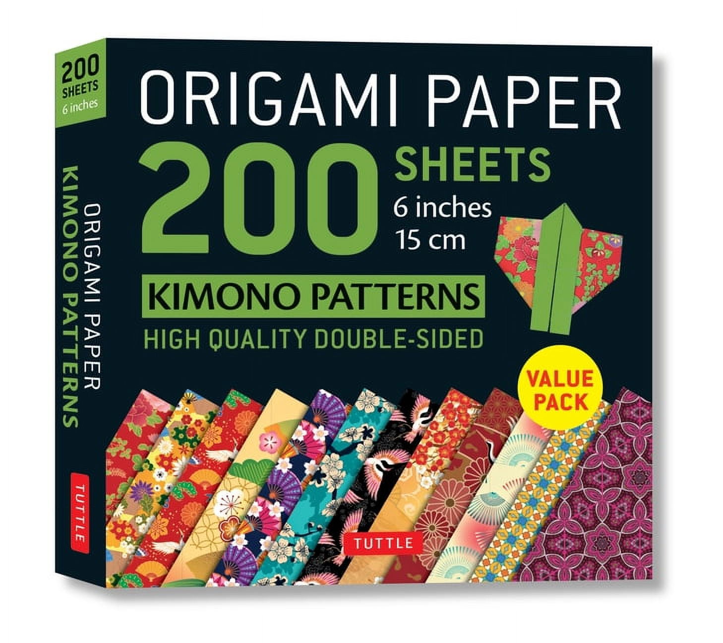 TUTTLE PUBLISHING Origami Paper 200 Sheets Kimono Patterns 6 (15 CM): Tuttle Origami Paper: Double-Sided Origami Sheets Printed with 12 Pa, (Loose Leaf)