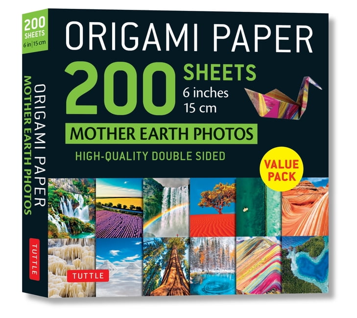 Origami Paper 200 Sheets Mother Earth Photos 6 (15 CM): Tuttle Origami Paper: Double Sided Origami Sheets Printed with 12 Different Photographs (Instructions for 6 Projects Included) (Other)