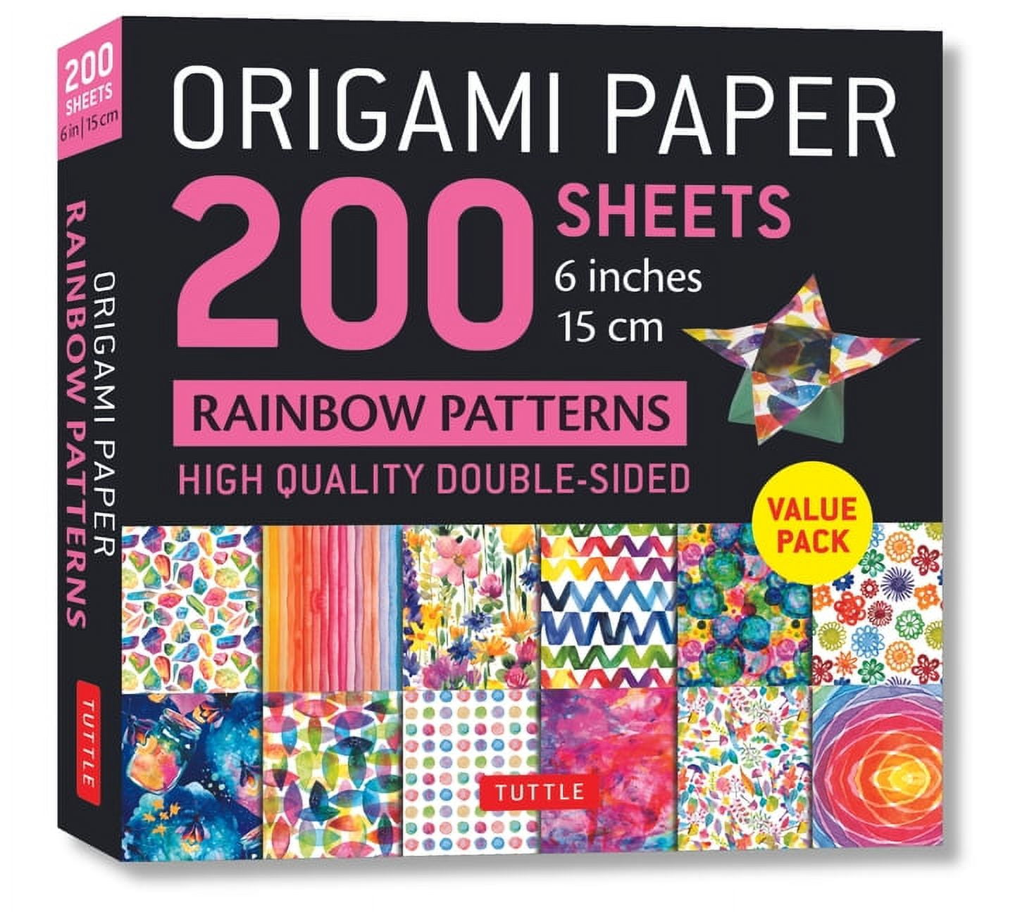 Origami Paper 200 Sheets Rainbow Patterns 6 (15 CM) (Other)