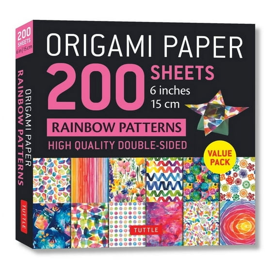 Origami Paper 200 Sheets Rainbow Patterns 6 (15 CM) (Other)